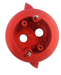 Round Red dry lining box for detectors c/w 2 x 20mm threaded entry's Round Red dry lining box for detectors c/w 2 x 20mm threaded entry's